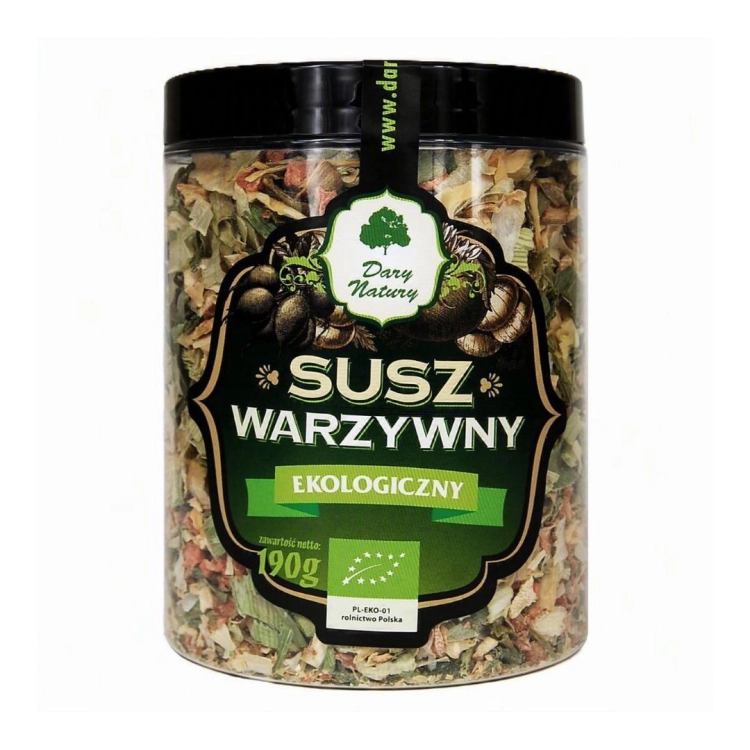 Włoszczyzna suszona BIO Dary Naturymarki Dary Natury w opakowaniu 190 g