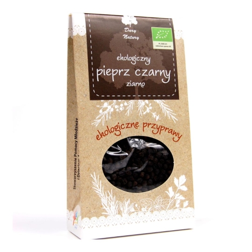 Pieprz czarny ziarno EKO Dary Natury w opakowaniu 50 g
