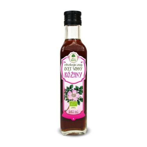 Ocet winny różany EKO Dary Natury w butelce 250 ml