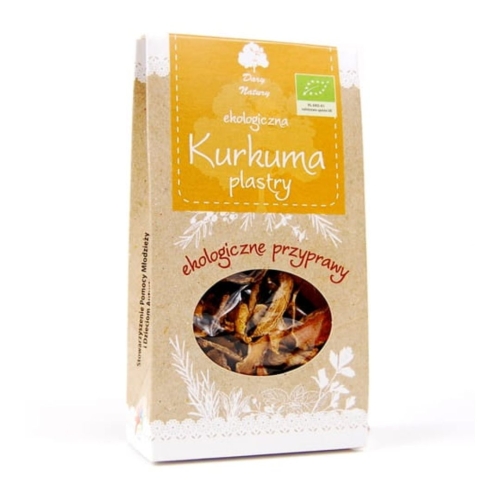Kurkuma w plastrach EKO Dary Natury w opakowaniu 30 g