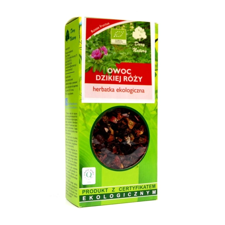 Herbatka owoc dzikiej róży BIO Dary Natury w opakowaniu 50 g