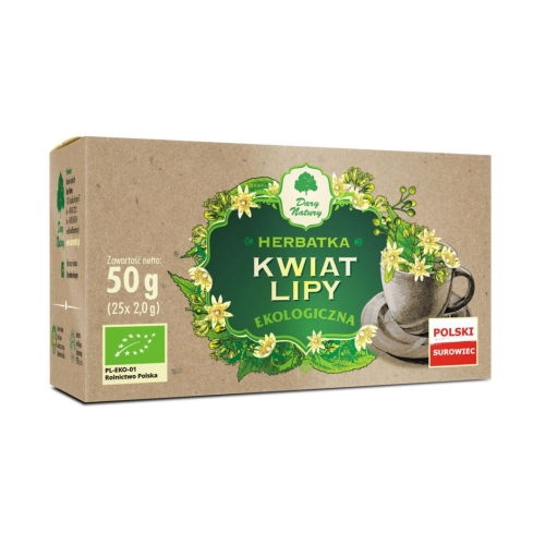 Herbatka lipa kwiat EKO Dary Natury w opakowaniu 50 g