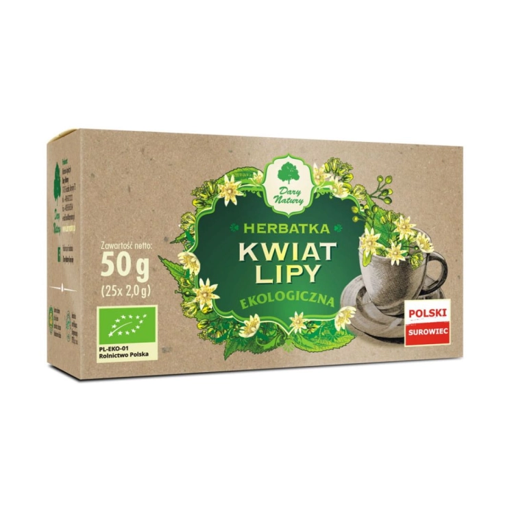 Herbatka lipa kwiat EKO Dary Natury w opakowaniu 50 g