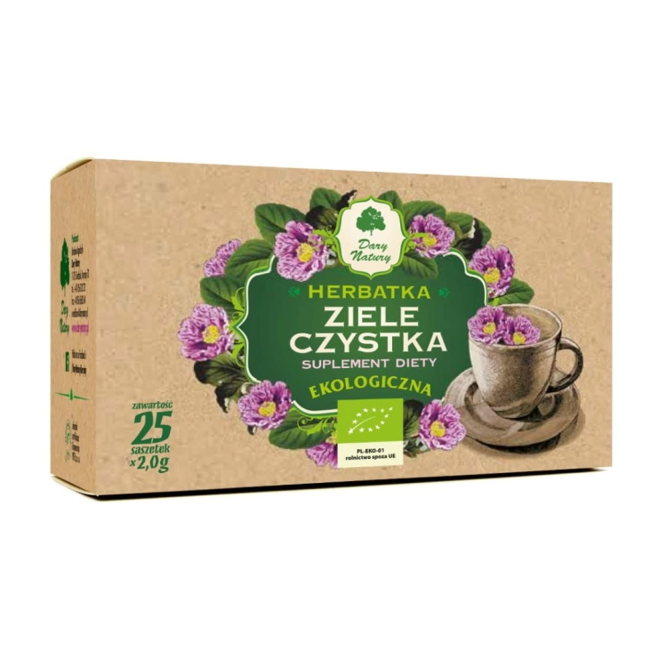 Herbatka czystek ziele EKO Dary Natury w opakowaniu 50 g