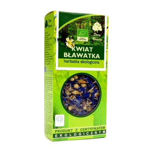 Herbatka bławatek kwiat EKO Dary Natury w opakowaniu 25 g