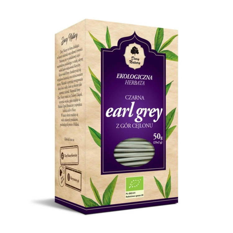 Herbata czarna Earl Grey EKO Dary Natury w opakowaniu 50 g