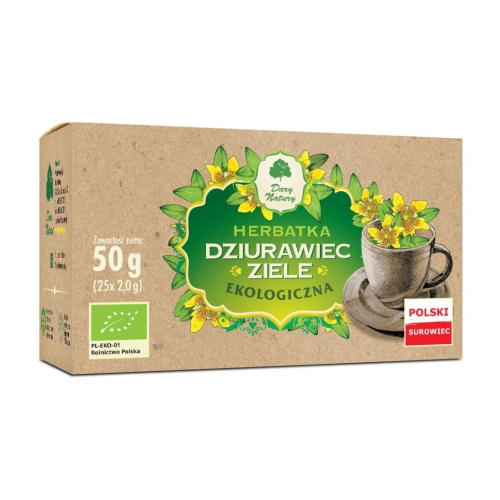 Herbatka dziurawiec ziele EKO Dary Natury w opakowaniu 50 g