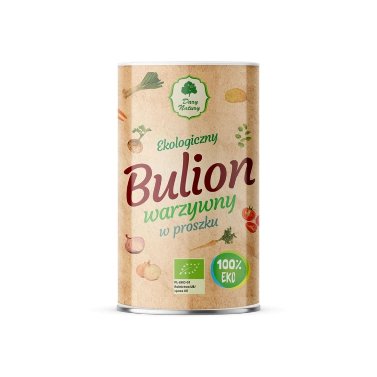 Bulion warzywny w proszku EKO Dary Natury w opakowaniu 200 g