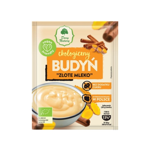 Budyń złote mleko EKO Dary Natury w opakowaniu 40 g