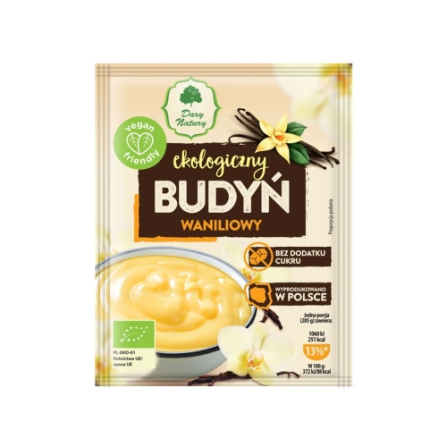 Budyń waniliowy EKO Dary Natury w opakowaniu 40 g