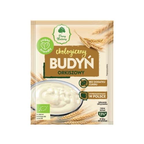 Budyń orkiszowy EKO Dary Natury w opakowaniu 40 g