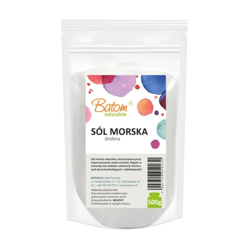 Sól morska drobna Batom w opakowaniu 500 g