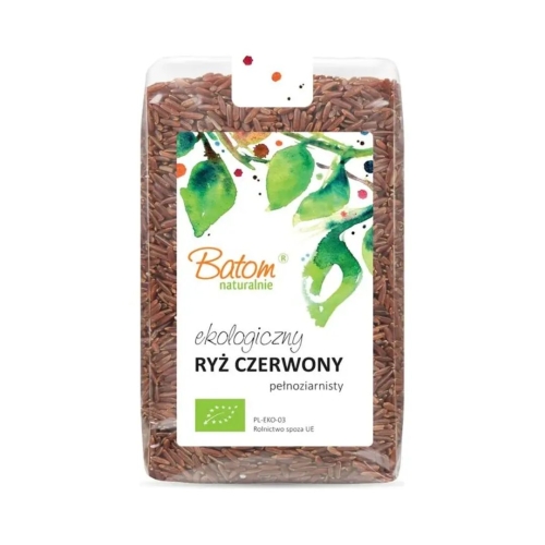Ryż czerwony pełnoziarnisty BIO Batom w opakowaniu 500 g