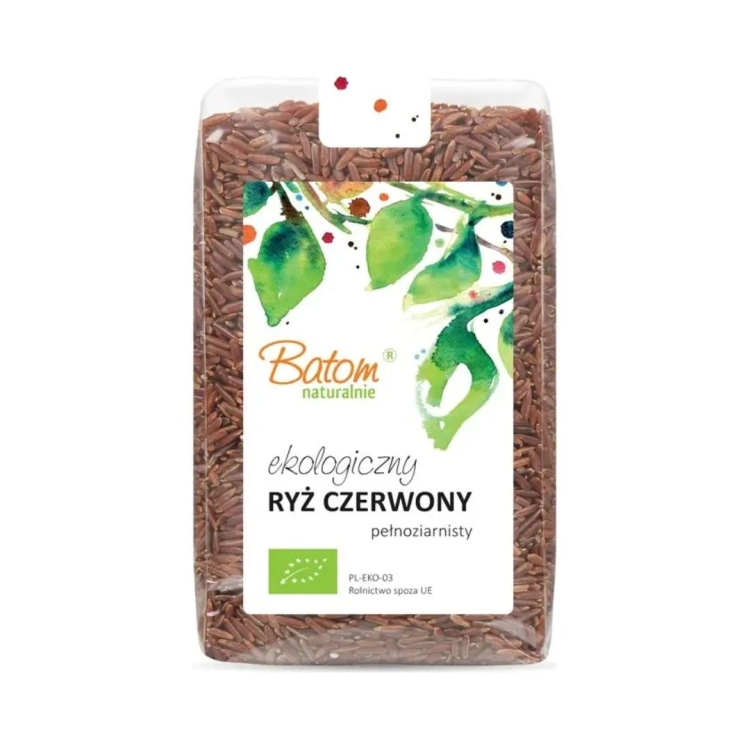 Ryż czerwony pełnoziarnisty BIO Batom w opakowaniu 500 g
