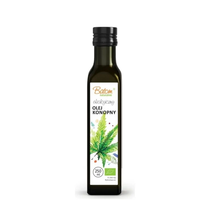Olej konopny BIO Batom w butelce 250 ml
