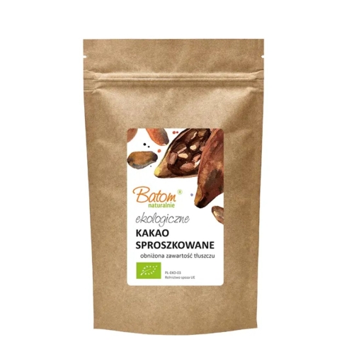 Kakao odtłuszczone BIO Batom w proszku, opakowanie 250 g