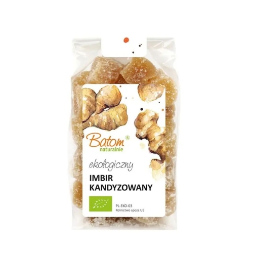 Imbir kandyzowany BIO Batom w opakowaniu 250 g