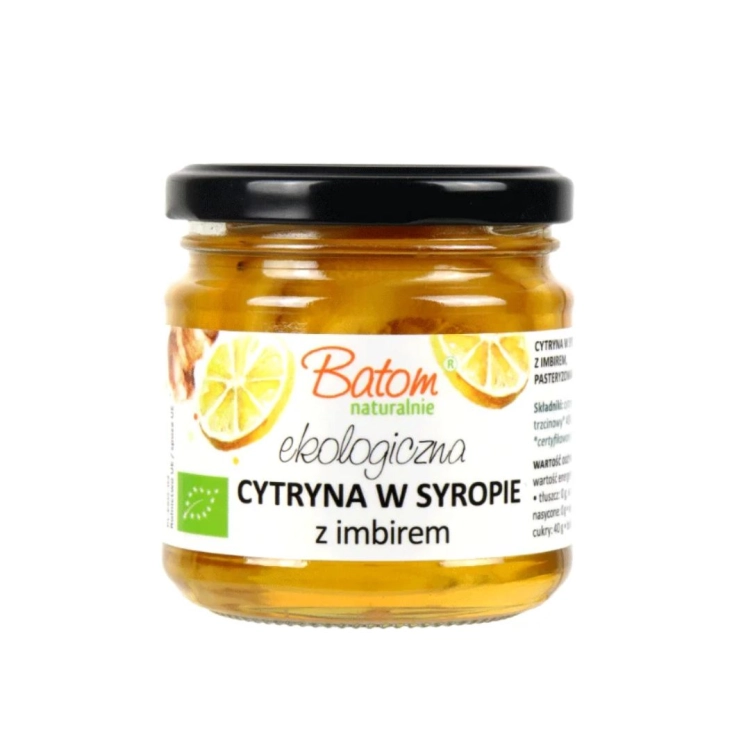 Cytryna z imbirem w syropie BIO Batom w słoiku 220 g