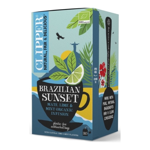 Herbatka Yerba Mate Brazilian Sunset BIO Clipper, 20×2 g