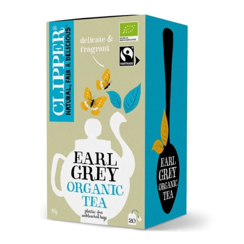 Herbata czarna Earl Grey Fair Trade BIO Clipper, 20×2 g