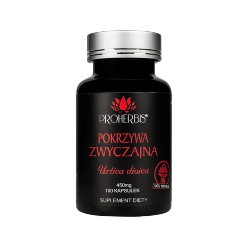 Pokrzywa zwyczajna PROHERBIS, 100 kapsułek