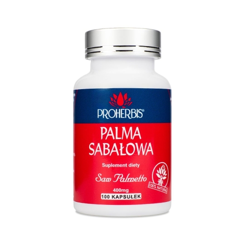 Palma sabałowa PROHERBIS, 100 kapsułek