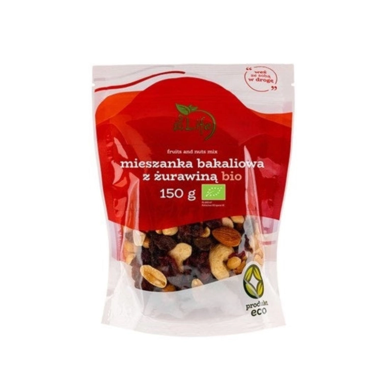 Mieszanka bakalii z żurawiną BIO 150 g Bio Life
