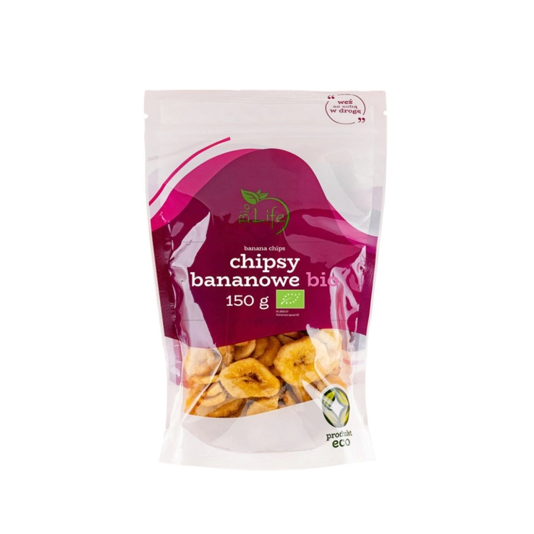 Chipsy bananowe BIO 150 g Bio Life