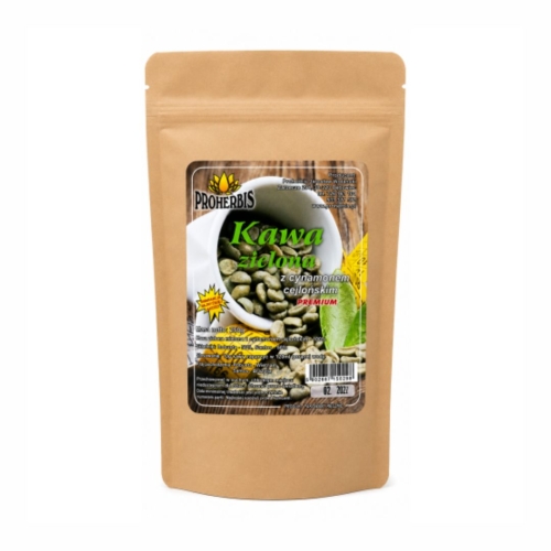 Kawa zielona z cynamonem cejlońskim PROHERBIS w opakowaniu 250 g