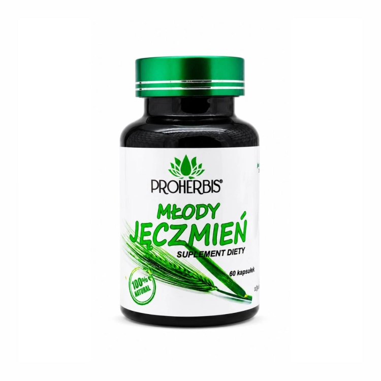 Jęczmień młody zielony PROHERBIS, 60 kapsułek