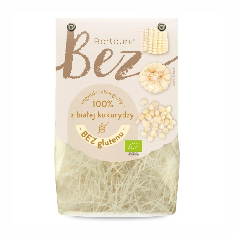 Makaron krajanka z białej kukurydzy BIO Bartolini 250 g