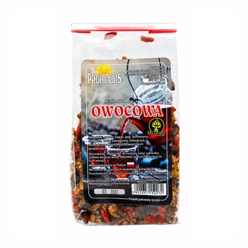 Herbatka Owocowa PROHERBIS w opakowaniu 100 g