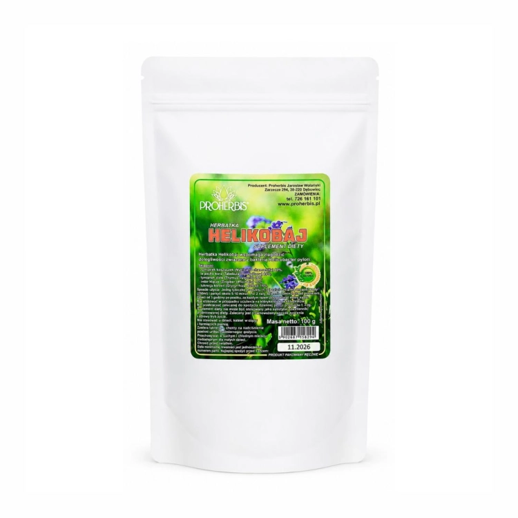 Herbatka Helikobaj PROHERBIS w opakowaniu 100 g