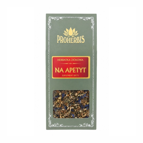 Herbatka Apetyt PROHERBIS w opakowaniu 100 g
