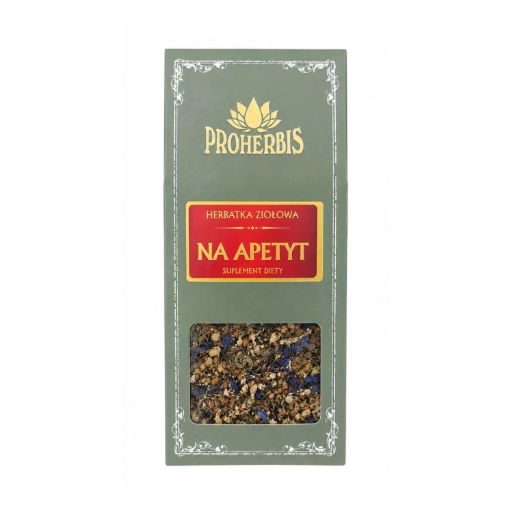 Herbatka Apetyt PROHERBIS w opakowaniu 100 g