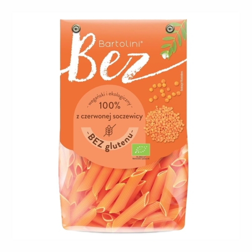 Makaron z soczewicy czerwonej penne Bartolini 250 g