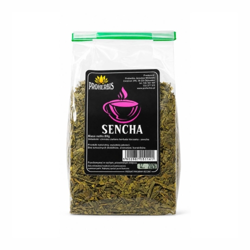 Herbata zielona Sencha PROHERBIS w opakowaniu 80 g