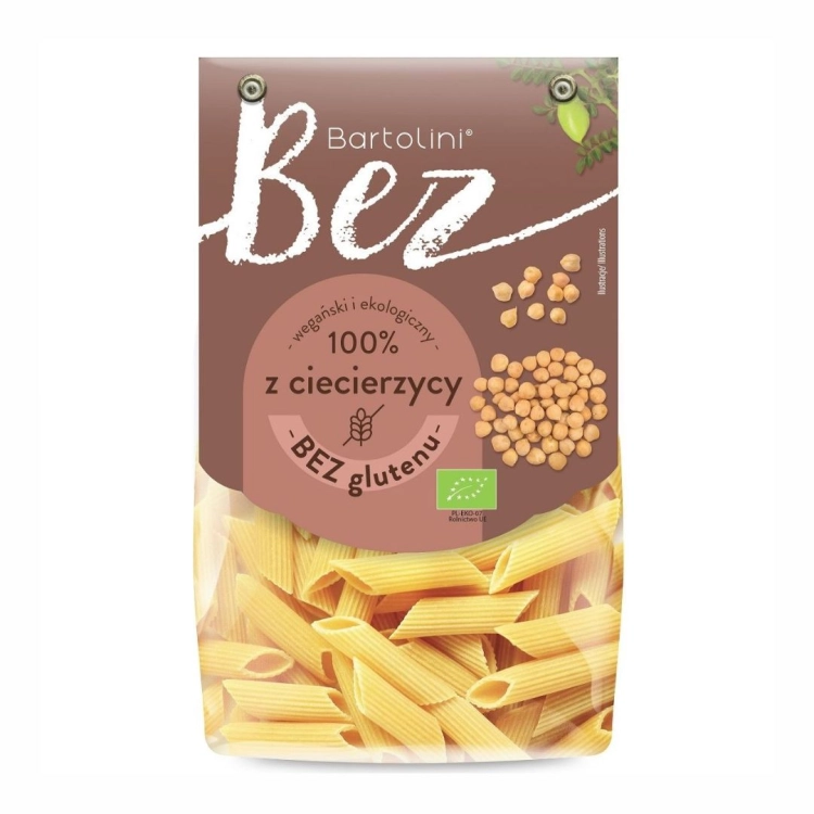 Makaron z ciecierzycy penne BIO Bartolini 250 g