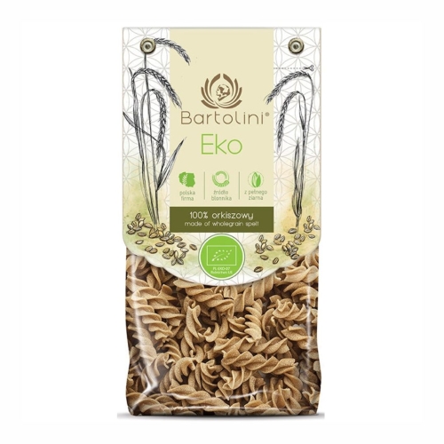 Makaron orkiszowy razowy świderki BIO Bartolini 250 g