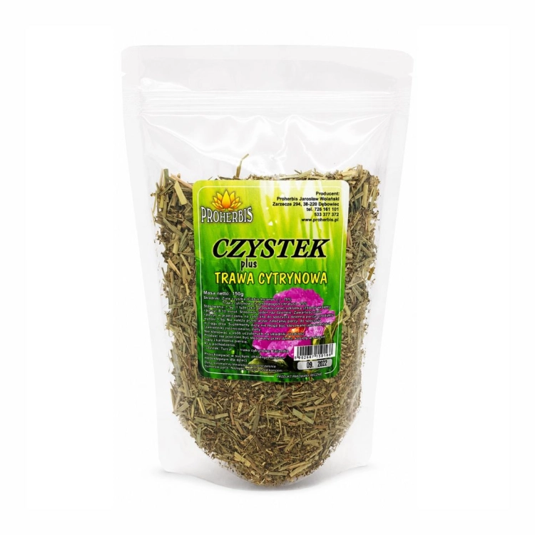 Czystek z trawą cytrynową PROHERBIS w opakowaniu 150 g