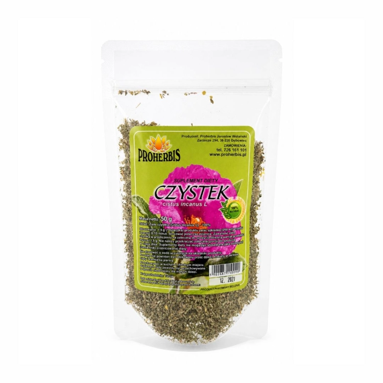 Czystek PROHERBIS w opakowaniu 50 g