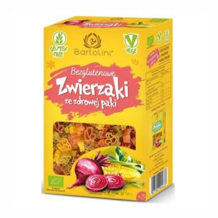 Makaron bezglutenowy Zwierzaki BIO Bartolini 250 g