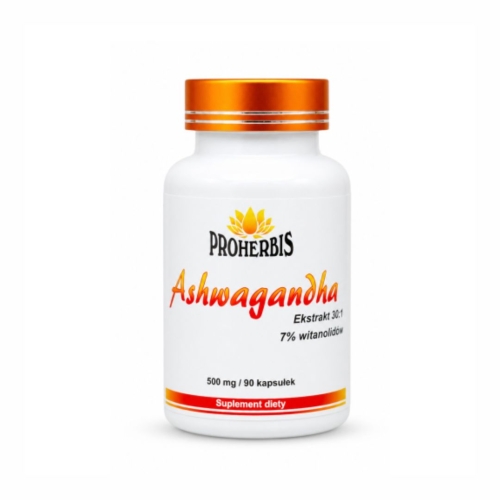 Ashwagandha ekstrakt 30:1 PROHERBIS, 90 kapsułek