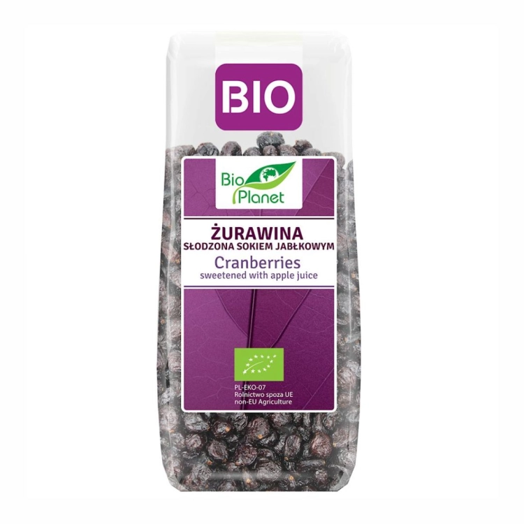 Żurawina z sokiem jabłkowym BIO 100 g Bio Planet