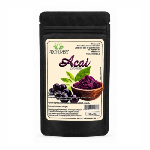 Acai proszek PROHERBIS w opakowaniu 100 g