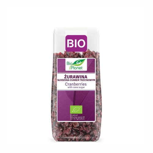 Żurawina z cukrem trzcinowym BIO 100 g Bio Planet
