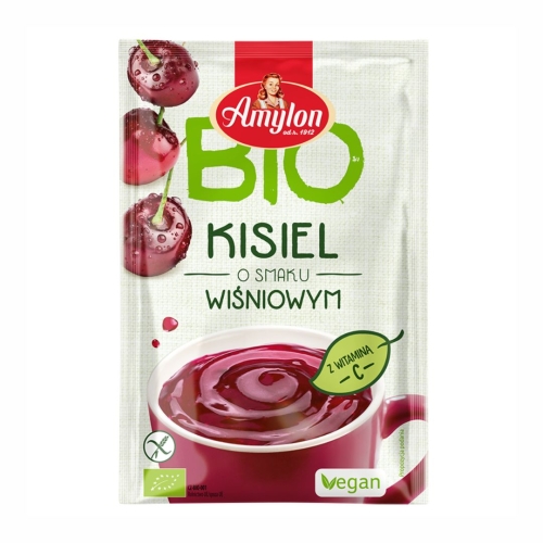 Kisiel instant wiśniowy bezglutenowy BIO Amylon, 30 g