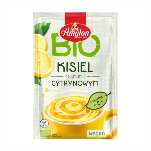 Kisiel instant cytrynowy bezglutenowy BIO Amylon, 30 g