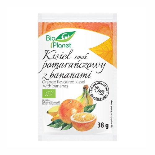 Kisiel pomarańczowy z bananami BIO 38 g Bio Planet