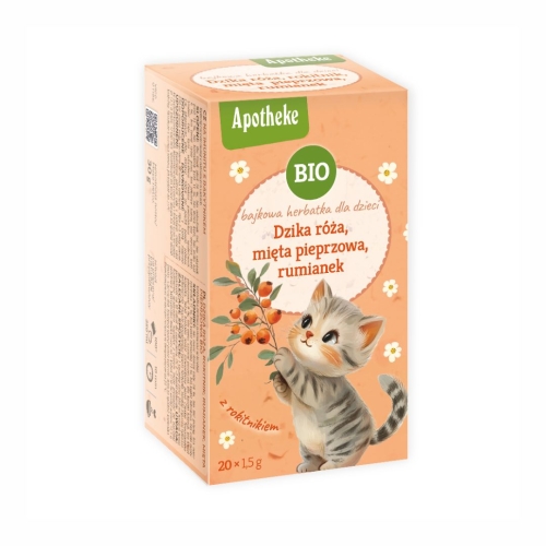Herbatka Bajkowa dla dzieci dzika róża mięta rumianek rokitnik BIO Apotheke